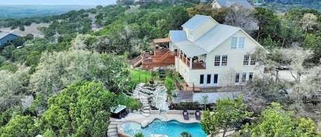 Beautiful house on the top of a hill!