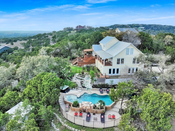 Beautiful house on the top of a hill!