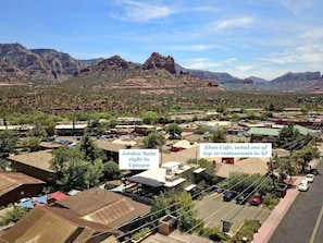 Aerial View of Jordan Suite and Uptown as well as right next door is Elote Cafe.