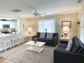 Living Area with TV/DVD, with Porch Access, First Floor