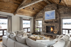 Great Room - Shooting Star Cabin 04 - Teton Village, WY - Luxury Villa Rental