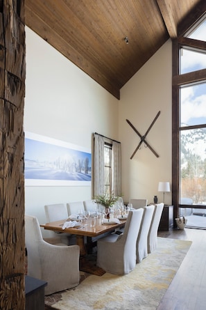 Dining - Fish Creek Lodge 08 - Teton Village, WY - Luxury Villa Rental