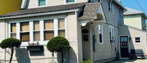 Large single-family home with driveway parking for two cars