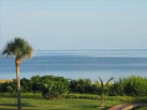 Ocean view from lanai & living room-Ft. Myers-Naples Shoreline in far distance