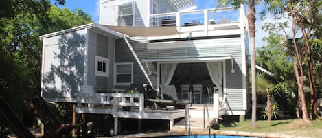 Sea Shanty with new pool and extension.