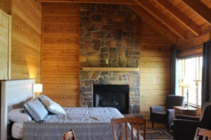 Living area with gas fireplace