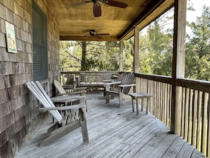 Gated Front Covered Porch