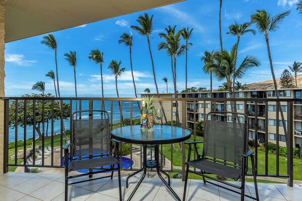 View from the lanai at Kanai A Nalu 414