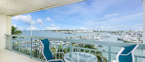 Gulf and Marina View from Balcony