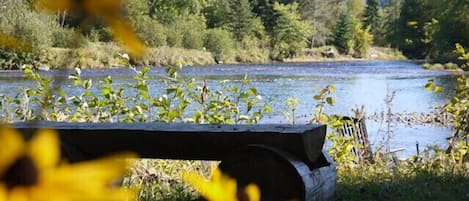 There's nothing like the sound of water trickling down the river. Enjoy the view