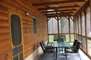 My favorite spot. The screened in back porch! 12 x 35ft! Watch the kids play!