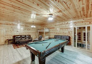 Slate Pool Table and Sauna