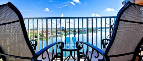 We invite you to sit, relax and enjoy the view of the Clearwater Harbor.