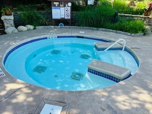 1 of 2 community hot tubs for your enjoyment