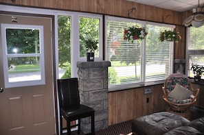 Guests Share Porch Living Room