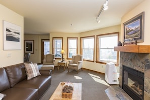 Wrap around living room.