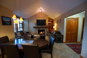 Open plan kitchen, living and dining area