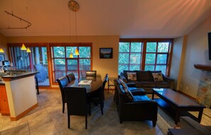 Dining and living area