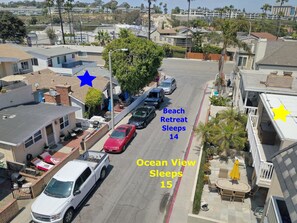 Beach Retreat across the street can sleep 12 extra guests!