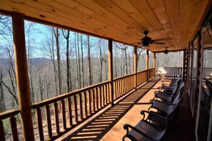 Main Floor Covered Back Deck with Large New Weber Grille