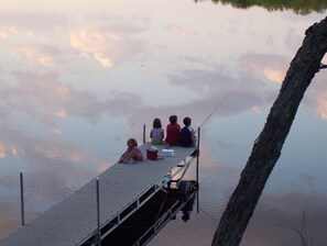 Peace be still...children on the dock.