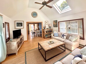 Sunroom-Open concept Great Room, french door leading out to multi level deck