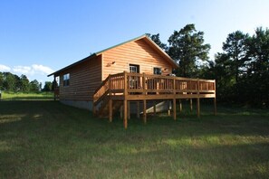 back view of the cabin