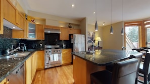 Large open-plan kitchen