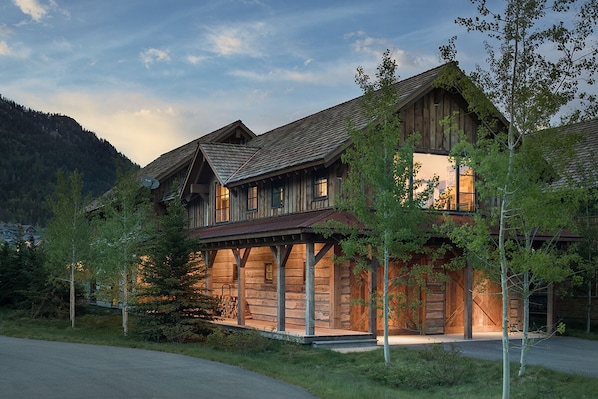 Front Exterior - Fish Creek Lodge 11 - Teton Village, WY - Luxury Villa Rental