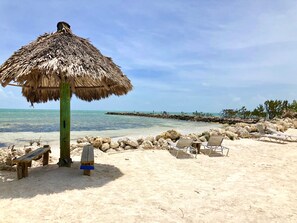 Our community’s beautiful private beach area. 