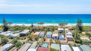 4 bedroom seaside home with direct beach access.