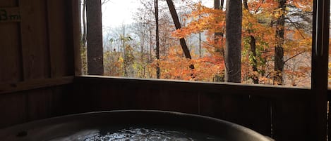 Hot tub with a view!