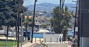 Peek a boo view of Newport Bay from living room and dining table!