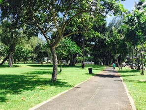 Most beautiful beach park just across the road