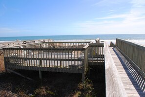 Private Walkway to Beach with Sun Deck