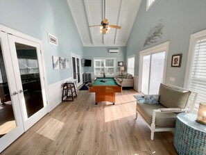 Den with Pool Table