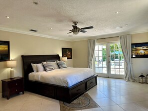 The master bedroom is specious and with private walk in closet, and bathroom.