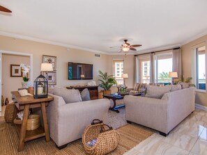Living room with Flat screen TV