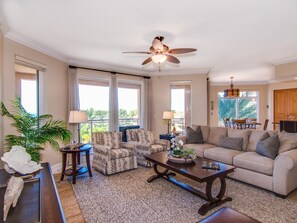 Living room leading out to the balcony
