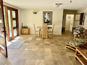 Entry way with second dining area