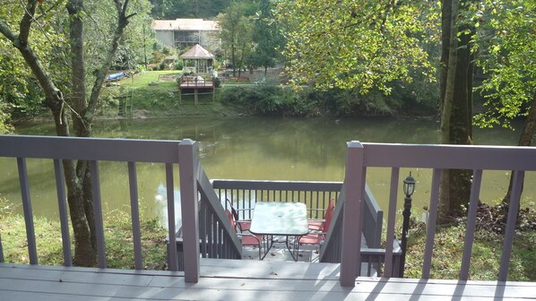 River view from the back porch of the house