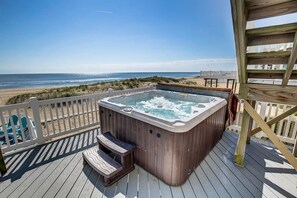 Hot Tub located on Bottom-Level Deck