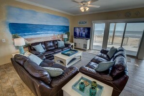 Bottom-Level Great Room with Deck Access