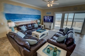 Bottom-Level Great Room with Deck Access