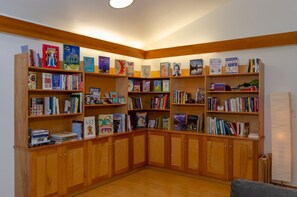 Upstairs library!