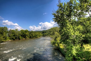 You are overlooking the French Broad River!