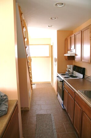 View of kitchen from opposite end