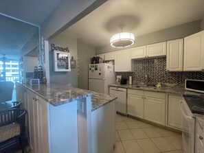 Newly remodeled kitchen with granite and new appliances