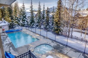 Outdoor Pool and Hot Tub