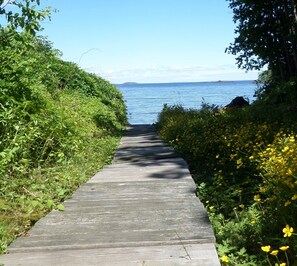 Private access to the Cove on the property.